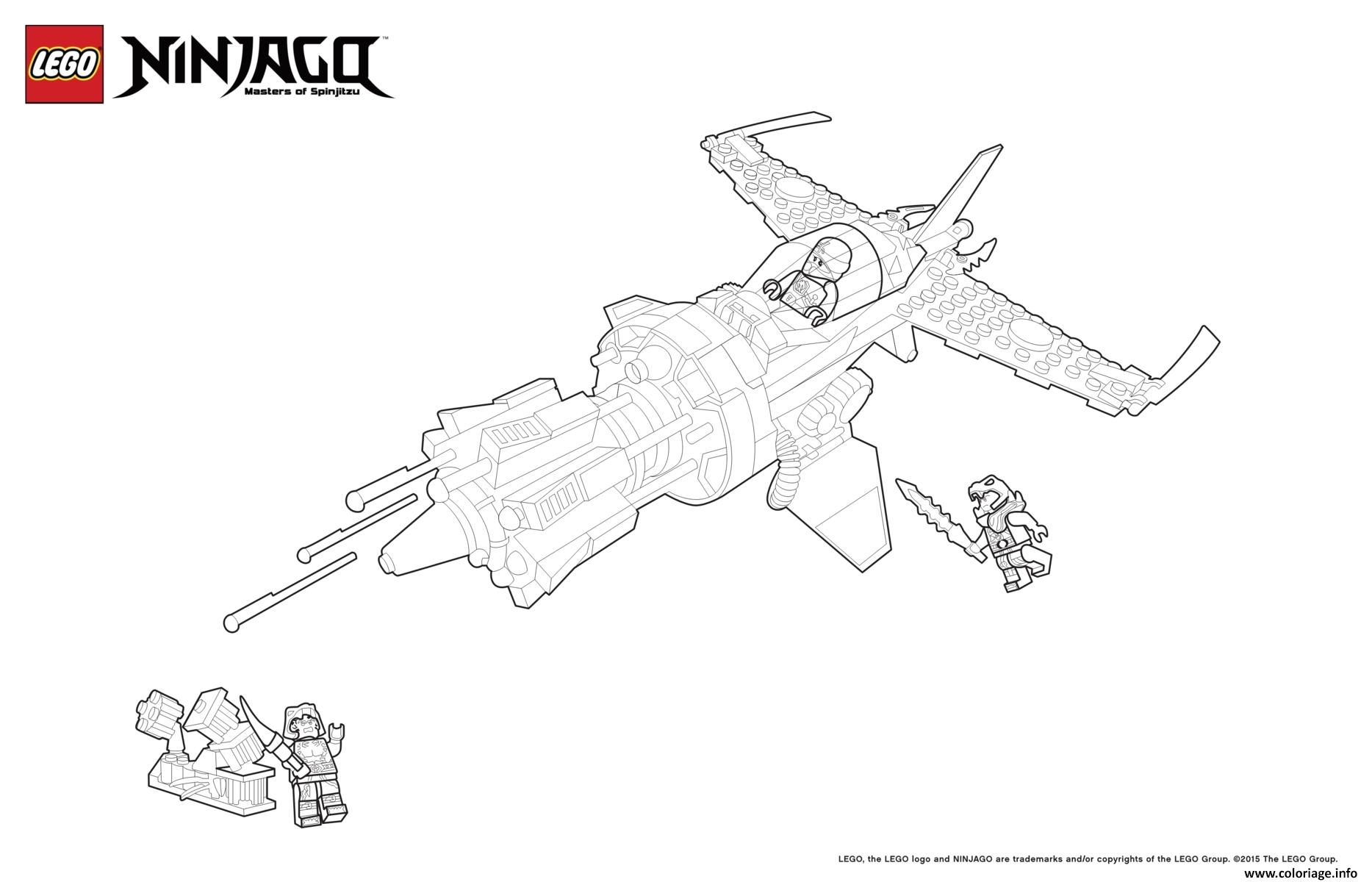 Coloriage Ninjago Lego Vaisseau Dans Espace  Dessin à Imprimer